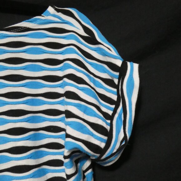 JONES NEW YORK SPORT | medium | Blue - White - Black | Short Sleeve Shirt - Picture 12 of 16